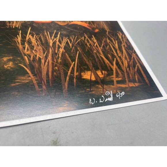 LE GM Harley Davidson motorcycle print artwork signed Wright 6/50 16x12" READ - Picture 3 of 7